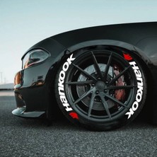 Hankook Beyaz Lastik Yazısı 2.5 cm Motor&araçlar Için 4 Adet Lastik Sticker ®