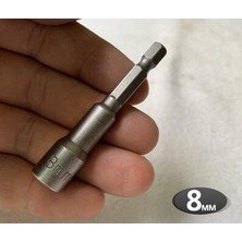 8mm Tarzı 65MM Uzunluk Elektrik Gücü Manyetik Tornavida Somun Sürücü Seti Hex Shank Metrik Anahtar Soket Bit Crv (Yurt Dışından)