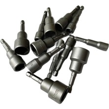 8mm Tarzı 65MM Uzunluk Elektrik Gücü Manyetik Tornavida Somun Sürücü Seti Hex Shank Metrik Anahtar Soket Bit Crv (Yurt Dışından)
