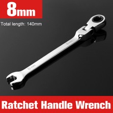 8mm Tarzı Ayarlanabilir Ratchet Anahtar ile Hareketli Başlık, Çift (Yurt Dışından)