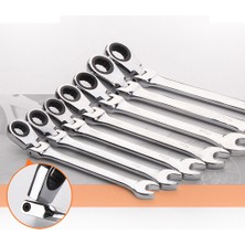 8mm Tarzı Ayarlanabilir Ratchet Anahtar ile Hareketli Başlık, Çift (Yurt Dışından)