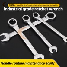 13MM Tarzı Evrensel Kıvrak Anahtar Kombine Anahtar Anahtarları Dişli Halka Araba Tamir Aracı Kolu Krom Vanadyum Aracı (Yurt Dışından)