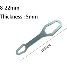 8-22 5mm Gümüş Tarzı Universal Torx Anahtarı Kendiliğinden  Ayarlanabilir Anahtar Tahtası Çift Başlı Torx Anahtarı El Aletleri Fabrika Için (Yurt Dışından)
