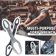 8-22 5mm Gümüş Tarzı Universal Torx Anahtarı Kendiliğinden  Ayarlanabilir Anahtar Tahtası Çift Başlı Torx Anahtarı El Aletleri Fabrika Için (Yurt Dışından)
