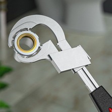 1 Takım Tarzı Evrensel Ayarlanabilir Çift Uçlu Anahtar Çok Fonksiyonlu Banyo Anahtarı Alüminyum Alaşımlı Açık Uçlu Ispanyol Banyo Onarım El Aracı (Yurt Dışından)