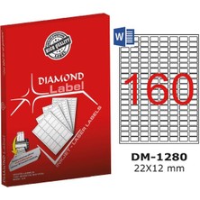 Diamond Lazer Etiket DM-1280 22X12 mm