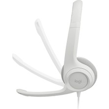 Logitech H390 USB Gürültü Önleyici Mikrofonlu Beyaz Kulaklık -981-001286