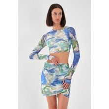 Alexander Gardi ALEXANDERGARDİ TÜL DETAYLI CROP TAKIM(A23-10147)