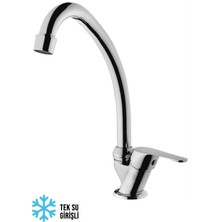 Aç-Kapa Tek Su Girişli Lavabo Mutfak Bataryası Tekli Mix