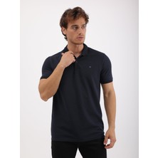 Erkek Regular Fit Polo Yaka Waffle Basic Tişört