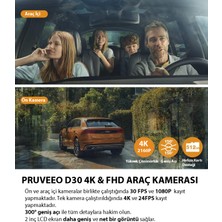 Pruveeo D30 Wi-Fi 4K Araç Kamerası