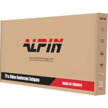 Alpın Tv/fuar Standı Iş Yeri ve Ofis Tipi Video Kamera Askı Aparatlı Metal Tv Sehpası/ünitesi 40" Inç- 75" Inç