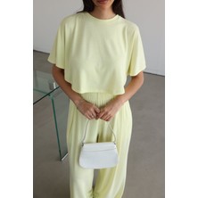 Yarasa Kol Crop Bluz