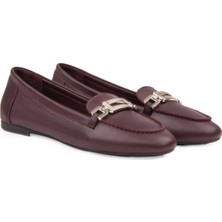 Pegia Hakiki Deri Tokalı Kadın Loafer DG6045