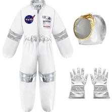 Nasa Pilot Kostüm Çocuk Astronot Kostüm Erkek Çocuk Kız Uzay Giydirme Rol Oynama Doğum Günü Hediyesi Cadılar Bayramı (Yurt Dışından)