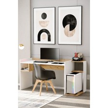 Çalışma Masası 155X60CM Yan Konsollu Çalışma Masası | Masa | Oyuncu Masası | Ofis Masası | Masa