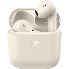 Sennheiser Accentum Open True Wireless 11 mm Dinamik Sürücü, 28 Saat Pil Ömrü, Ipx4 Su Sıçramalarına Dayanıklı, Kablosuz Kulak İçi Kulaklık – Krem