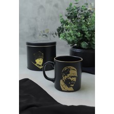 Keramika Gold Ay Yıldız Özel Teneke Kutulu Atatürk Kupa 10 cm