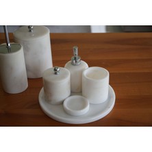 Mermer Afyon Beyazı 7'li Banyo Takımı