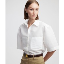 Keten Karışımlı Tek Cepli Gömlek IS1240025342018