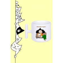 Zorunda Mıyım? Moddo Tasarım Baskılı Beyaz T Sap Kupa Bardak