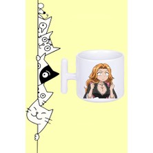 
anime Bleach Karakter Rangiku Matsumoto Tasarım Baskılı Beyaz T Sap Kupa Bardak