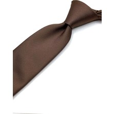 Russet Kahve Düz Slim Kravat SK8058