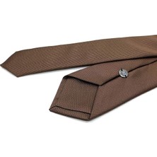 Russet Kahve Düz Slim Kravat SK8058