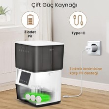 Petfit Elevate x 4l Wi-Fi Akıllı Otomatik Kedi Köpek Mama Kabı Besleme Ünitesi (Sesli Komut+Çelik Kase+App Kontrol)