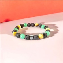 Renkli Sevenlere: Aventurin, Kaplan Gözü, Lav Doğal Taş Bileklik > Sertifikalı | Doğal Taş Hediyeli