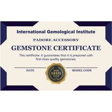 Zirkonyum Detaylı Opal Ay Taşı Doğal Taş Bileklik > Sertifikalı