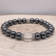 Günlük Stresi Azaltın Hematit: Unisex Doğal Taş Bileklik