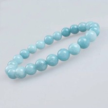 Unisex Akuamarin Doğal Taş Bileklik