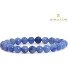 A+ Kalite | Mavi Aventurin Doğal Taş Bileklik > Sertifikalı + Doğal Taş Hediyeli
