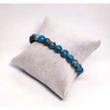 Mavi Inci: Unisex Apatit Doğal Taş Bileklik