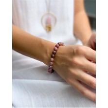 A+ Kalite | Sevgi ve Uyum Taşı: Rodonit Doğal Taş Bileklik > Sertifikalı