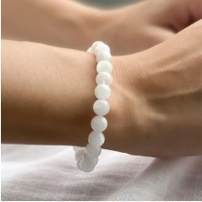 A+ Kalite | Ruhunuzu Dinlendirin: Ay Taşı Doğal Taş Bileklik > Sertifikalı