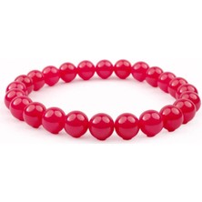 Kırmızının Ihtişamı: Unisex Yakut Taşlı Bileklik