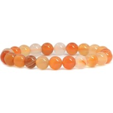 A+ Kalite | Bal Turuncu Akik Doğal Taş Bileklik > Sertifikalı + Doğal Taş Hediyeli