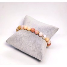 Sevginin Işıltısı: Pembe Opal: Unisex Taş Bileklik
