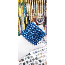 Mavi Safirin Zarafeti: Unisex Doğal Taş Bileklik