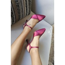 015 048 Topukla Kadın Abiye Sedef Kadeh Topuk Ayakkabı