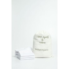 Buluş Organic 3'lü Beyaz Penye Pamuk Erkek Patik Çorap