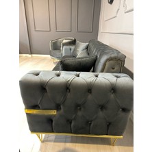 Lüpen Kanepe, 3'lu Koltuk, Salon Oturma Odasi Üçlü Kanepe (Demonte)