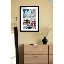 Hiroaki Takahashi Dekorize 3'lü Set , Çerçeve Görünümlü Modern Mdf Tablo