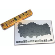 Gez-Kazı Türkiye Haritası – Kazınabilir Renkli Harita – Hediyelik Keşif Haritası 50X30 cm