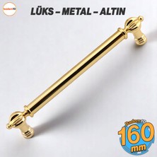 Defne Metal Gold Altın Kulp 160 mm Mobilya Çekmece Mutfak Dolabı Dolap Kapak Kulpları Kulb Kulpu