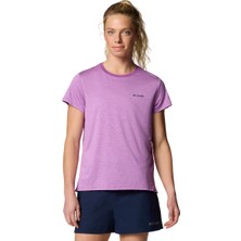 Columbia Bluevista Hill Kadın Outdoor T-Shirt AL3349-581 M Beden Mor Renk Hava Geçirgen Özellik