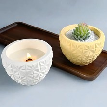 Novatext Geometrik Desenli Saksı
