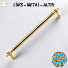 Defne Metal Gold Altın Kulp 224 mm Mobilya Çekmece Mutfak Dolabı Dolap Kapak Kulpları Kulb Kulpu